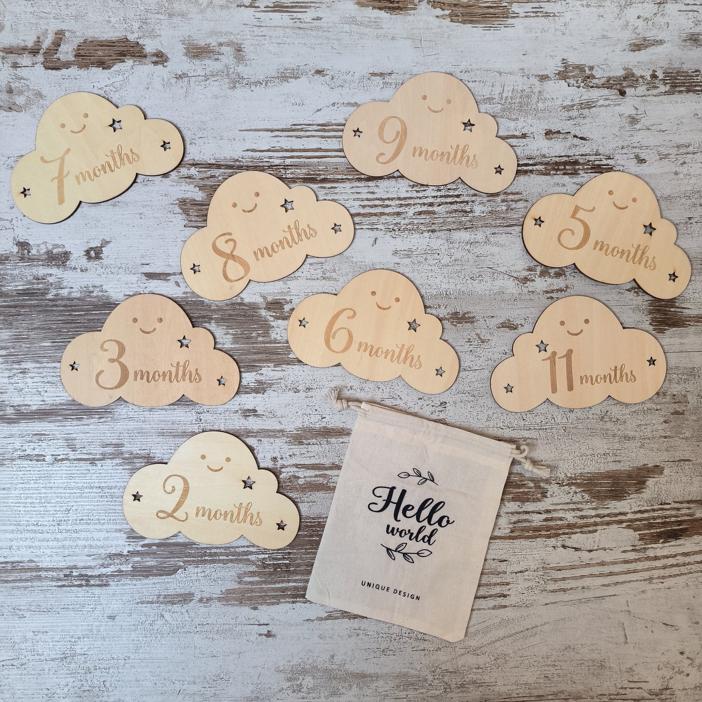 Mijlpaalschijven hout