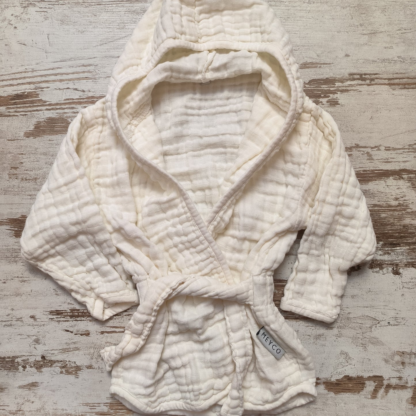 Badjasje hydrofiel off-white 86/92