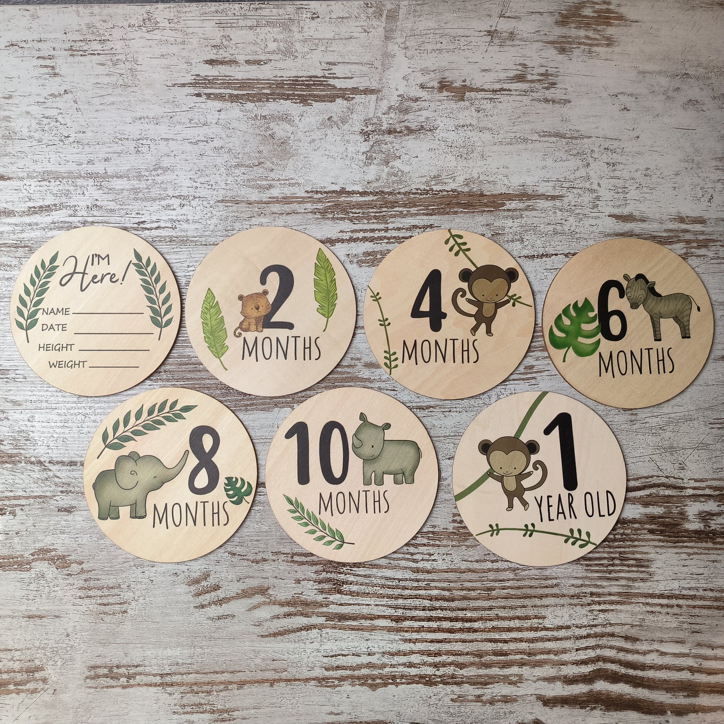 Mijlpaalschijven hout