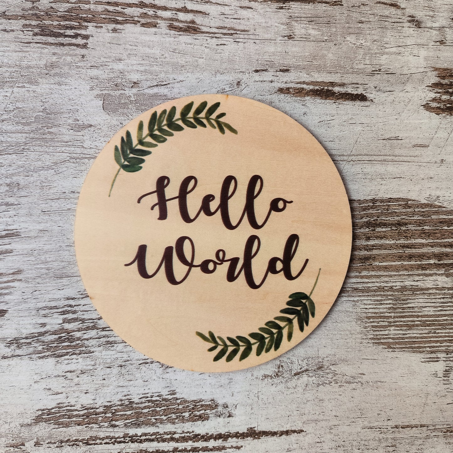 Aankondigingsbordje geboorte