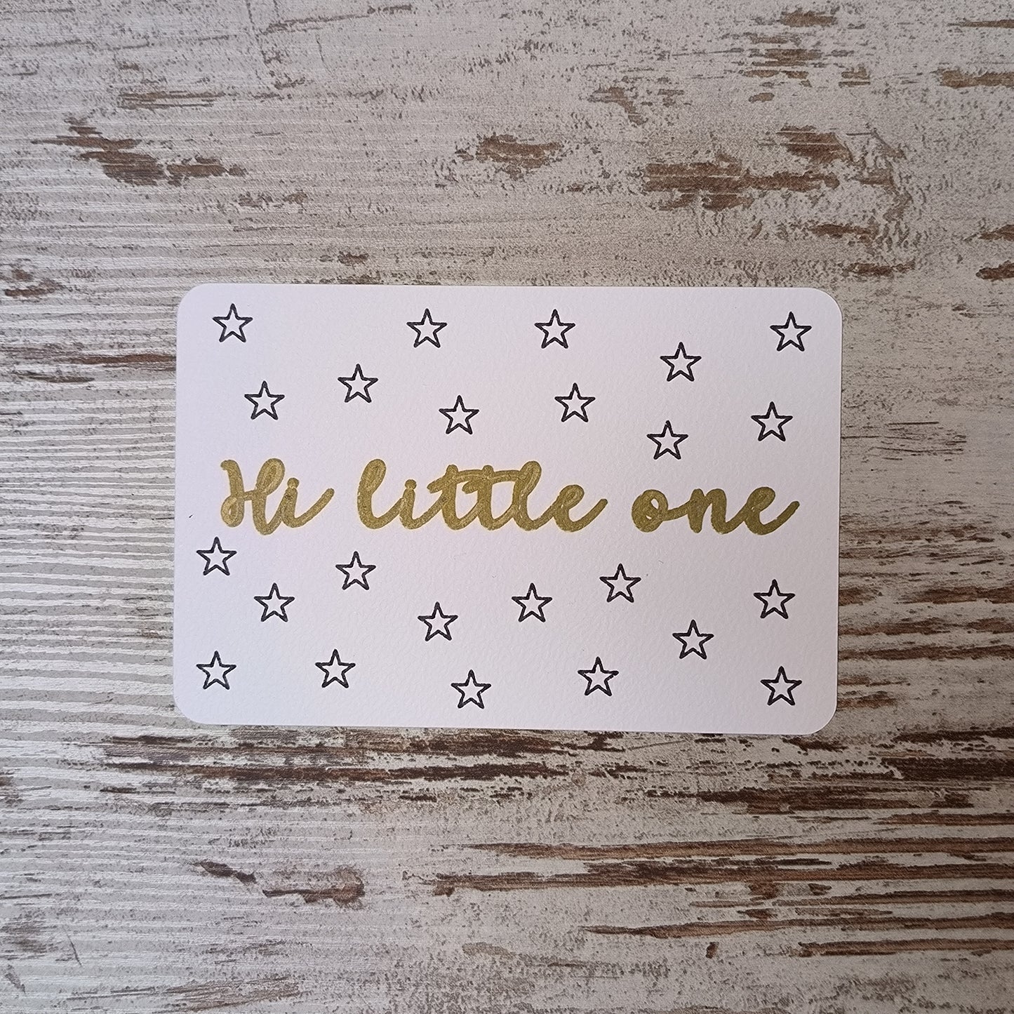 Kaartje "Hi little one"