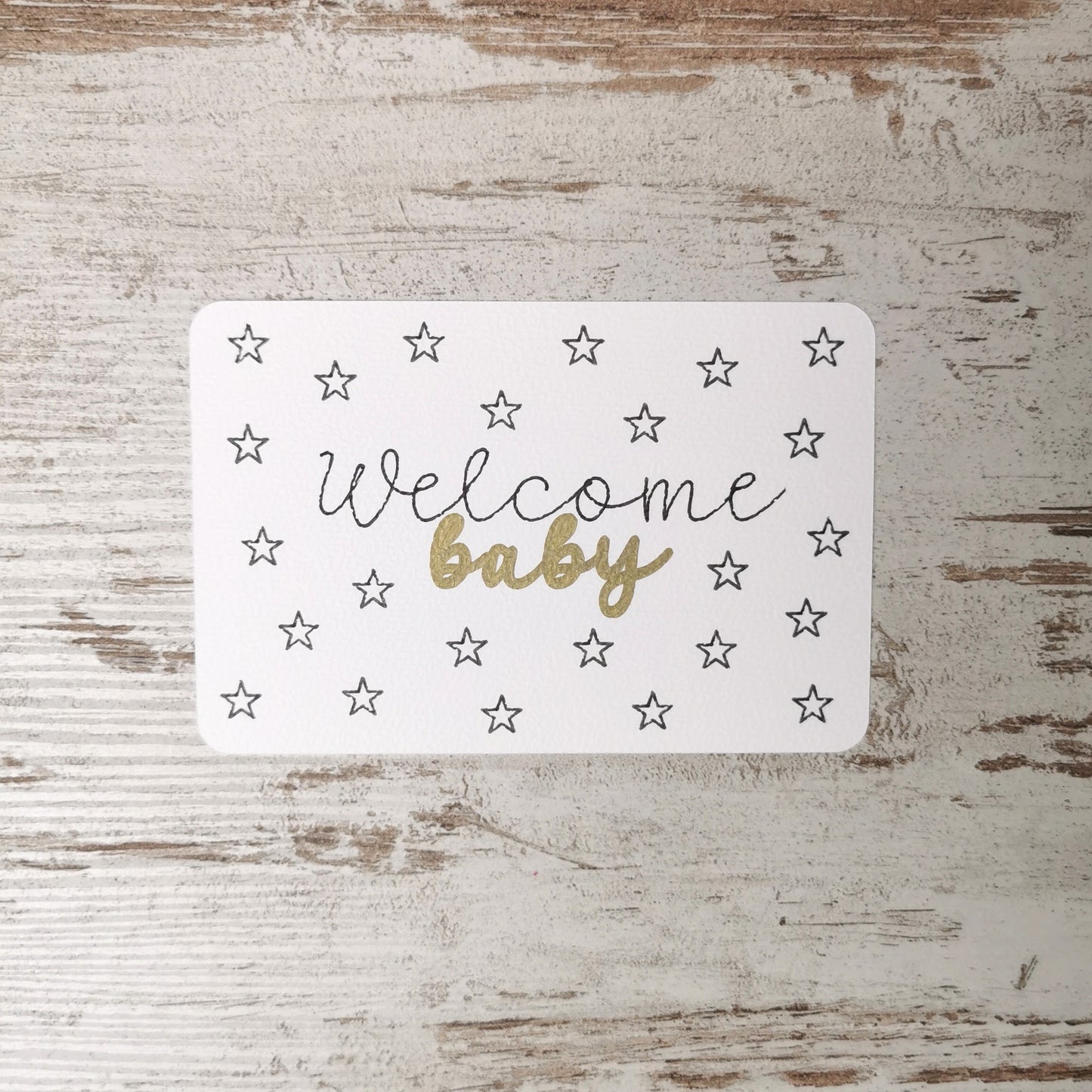 Kaartje "Welcome baby"