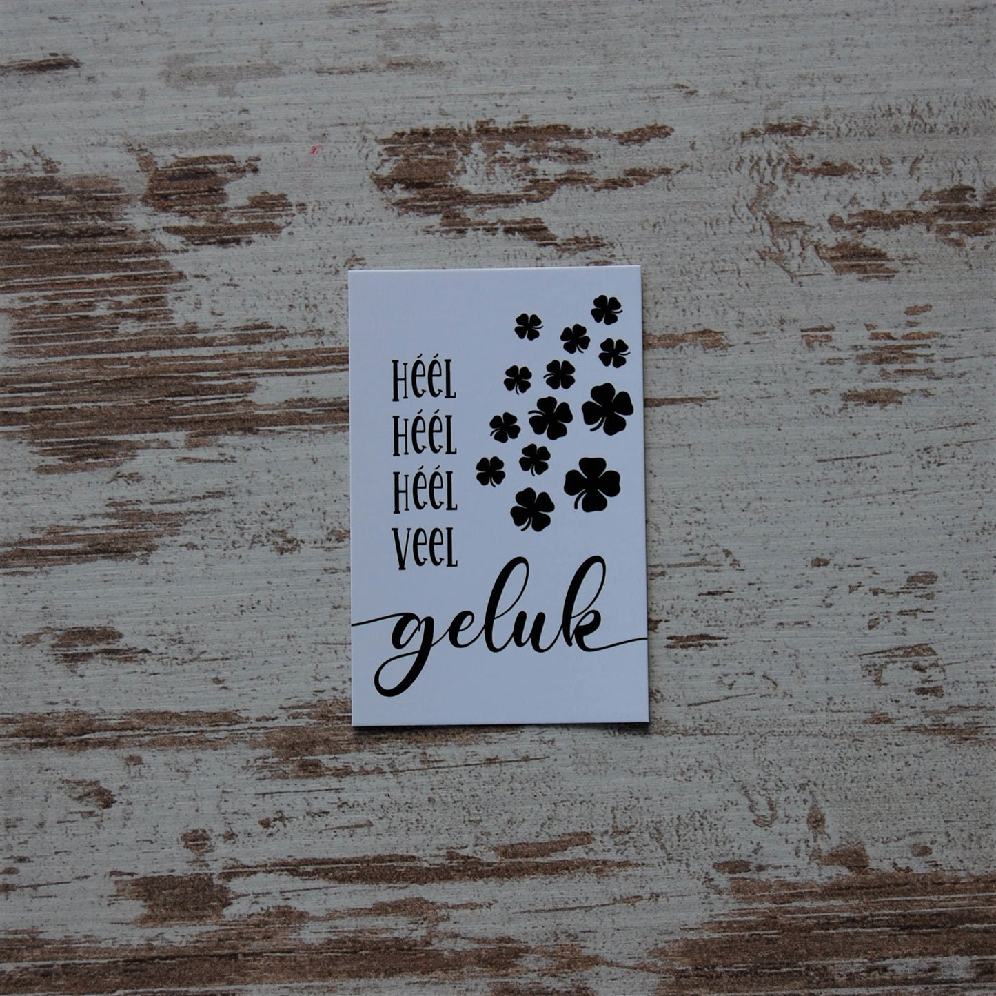 Kaartje "Heel veel geluk"