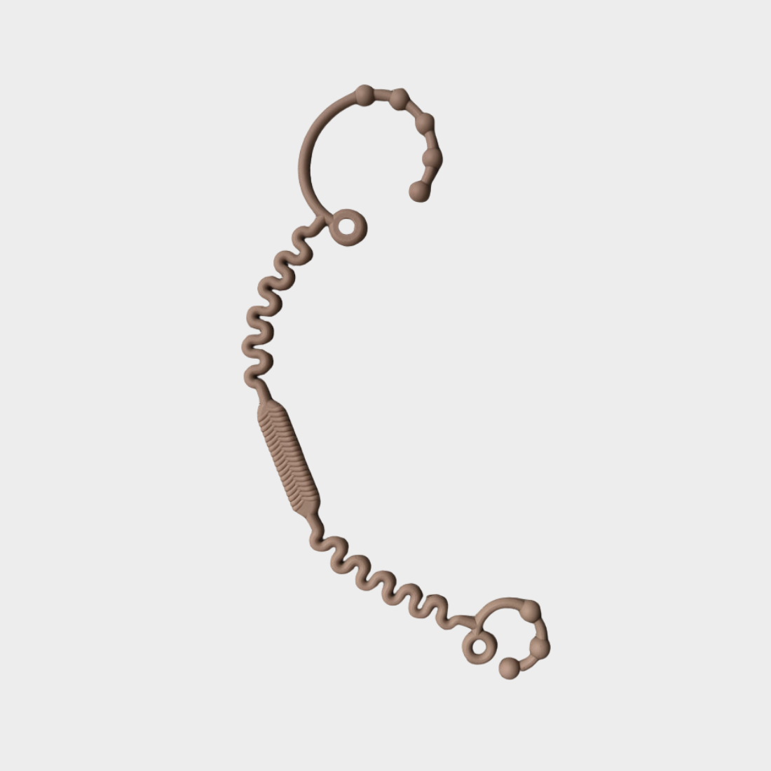 Bevestigingskoord bruin