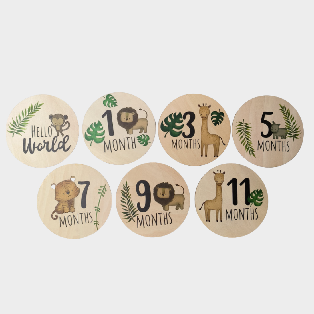 Mijlpaalschijven hout