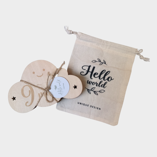 Mijlpaalschijven hout