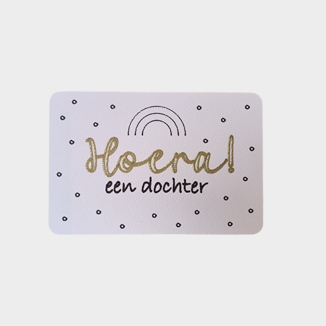 Kaartje "Hoera een dochter"