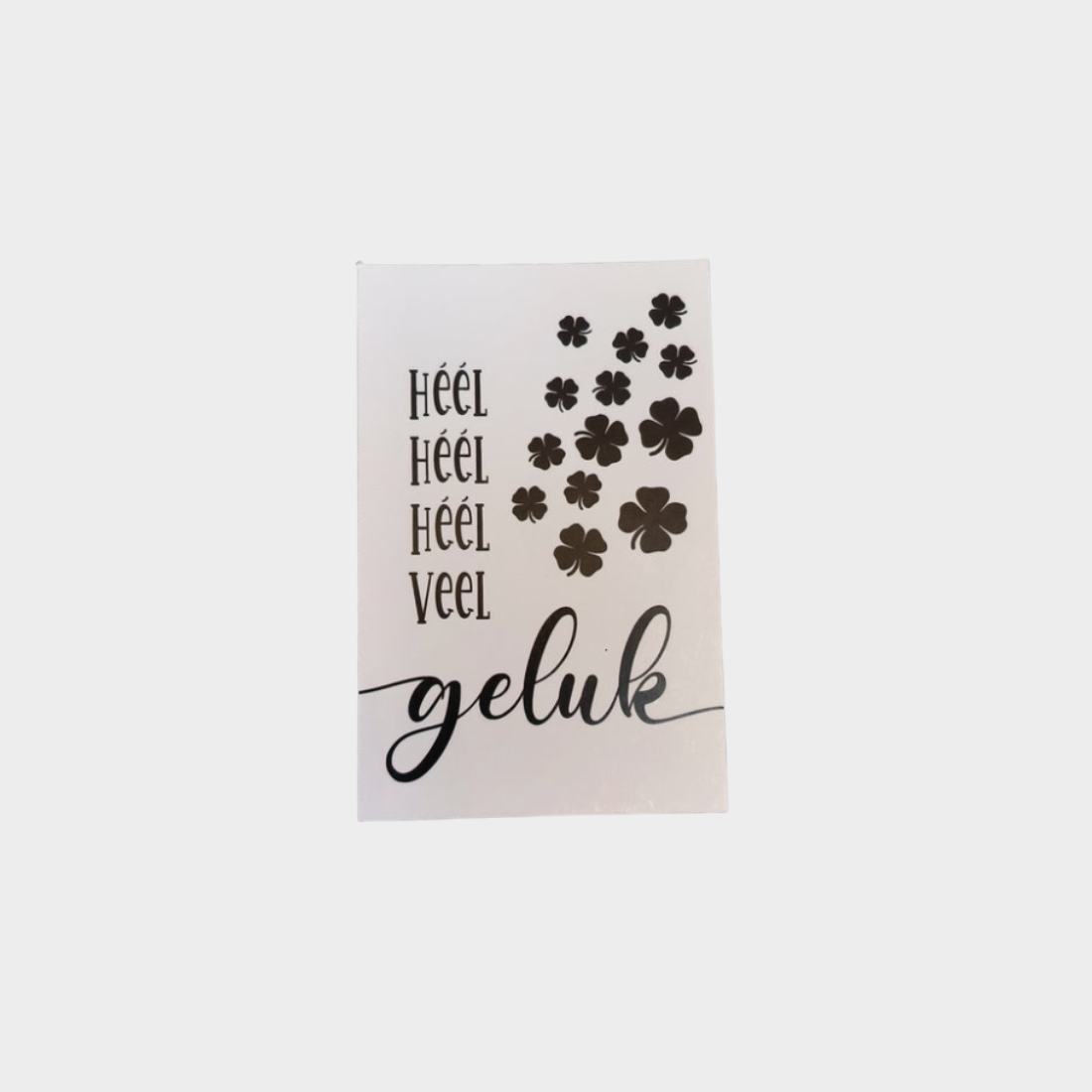 Kaartje "Heel veel geluk"