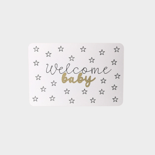 Kaartje "Welcome baby"