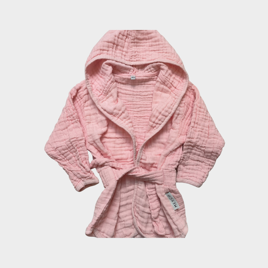 Badjasje hydrofiel roze 86/92