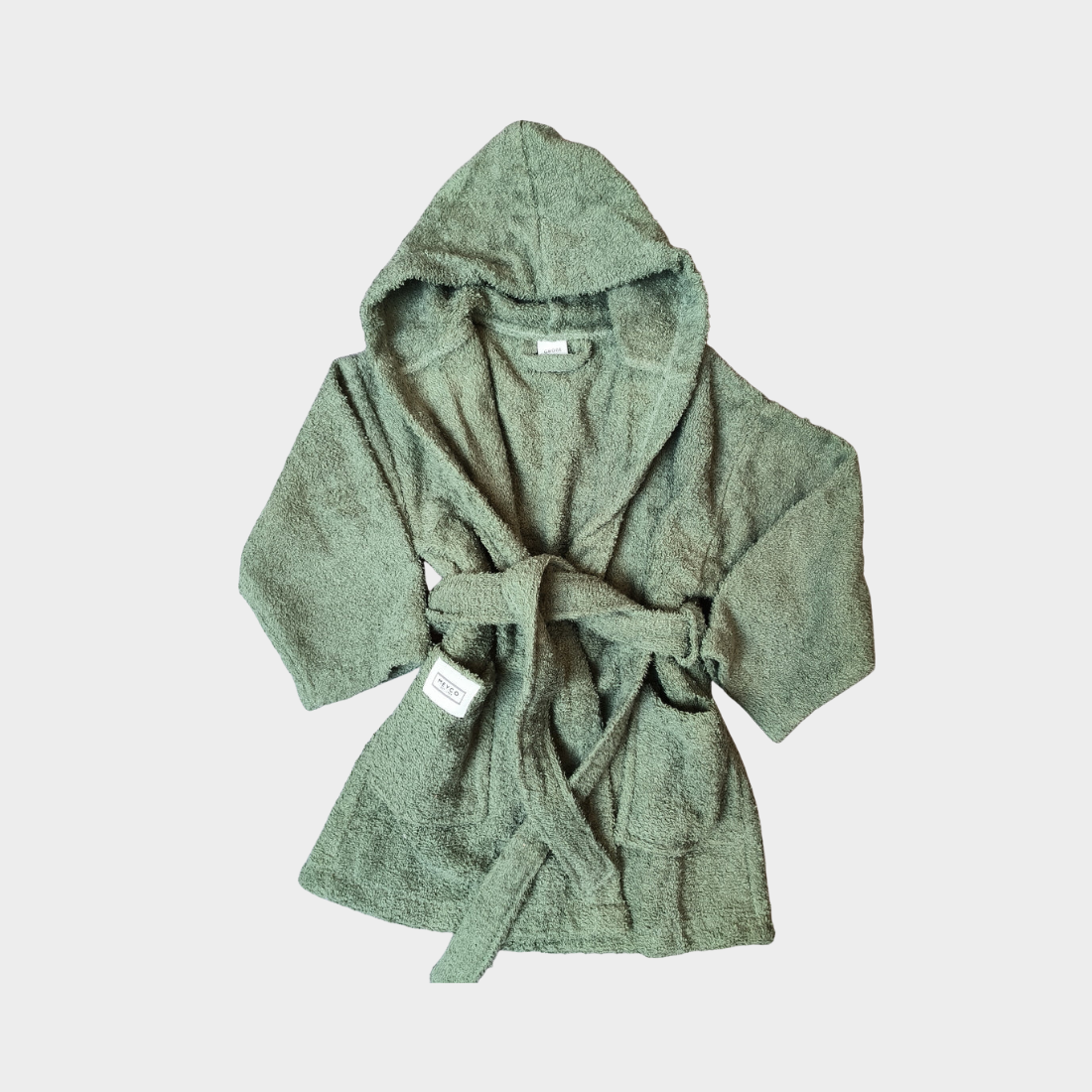 Badjasje groen maat 86/92