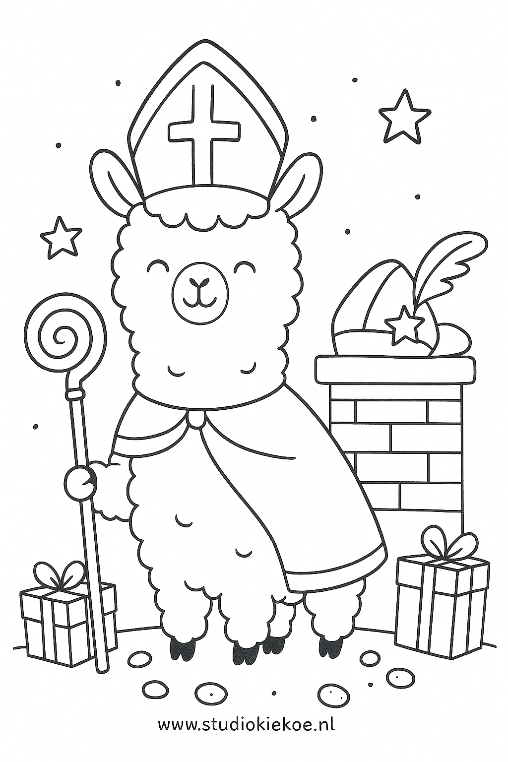 Gratis Sinterklaaskleurplaat