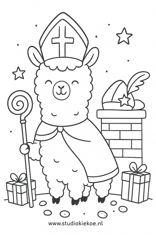 Gratis Sinterklaaskleurplaat